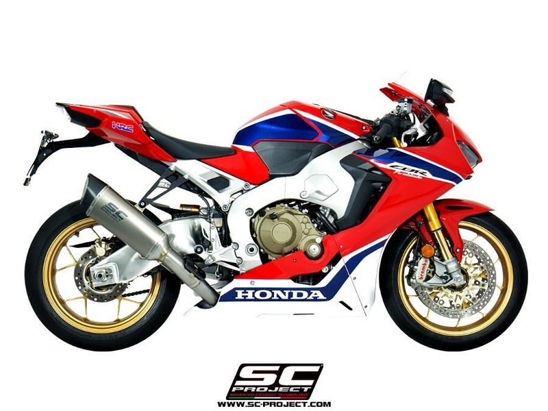SC1-R titanium exhaust, high mount само за писта