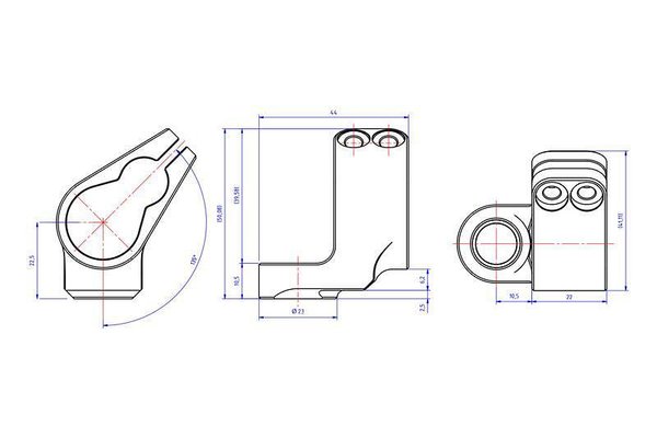 Clamp for Steering damper Ohlins