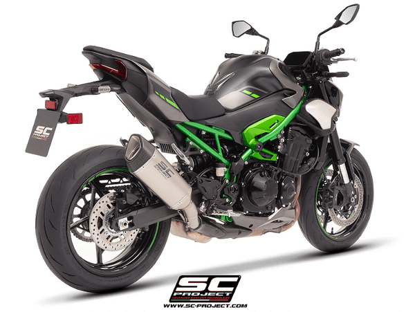 CR-T titanium exhaust, with stoneguard grid (WITHOUT carbon heat ...