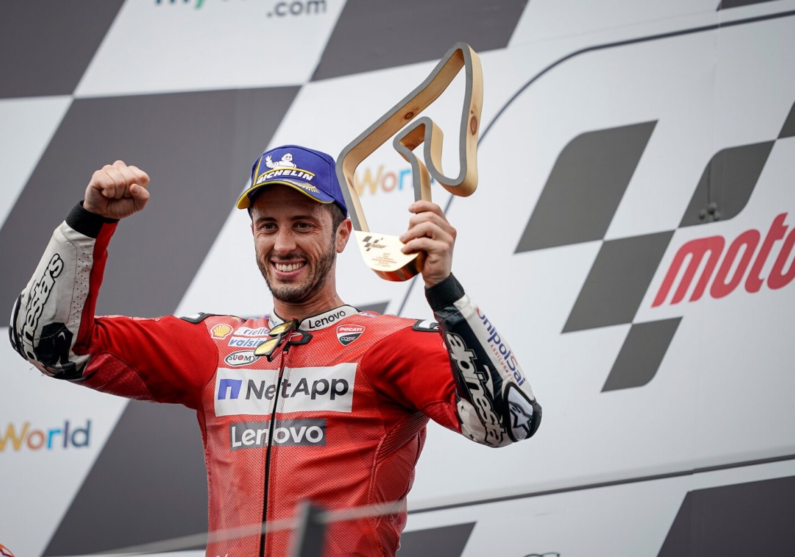 Great victory for Andrea Dovizioso and the Ducati team on the Red Bull Ring in Austria!